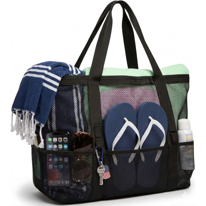 Dry Bag Roll Top - Tas Pantai Jaring Ukuran Besar Dengan