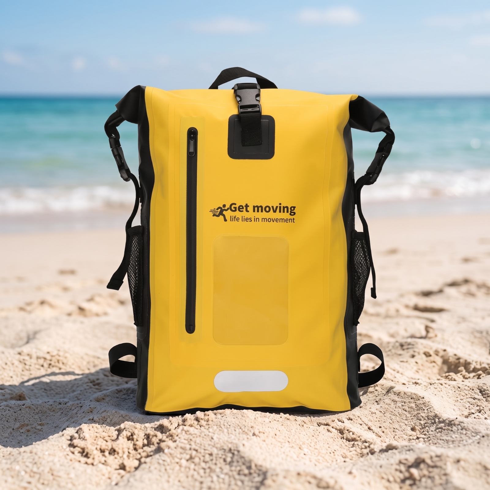 Dry Bag Roll Top - Tas Ransel Tahan Air dengan Jendela,