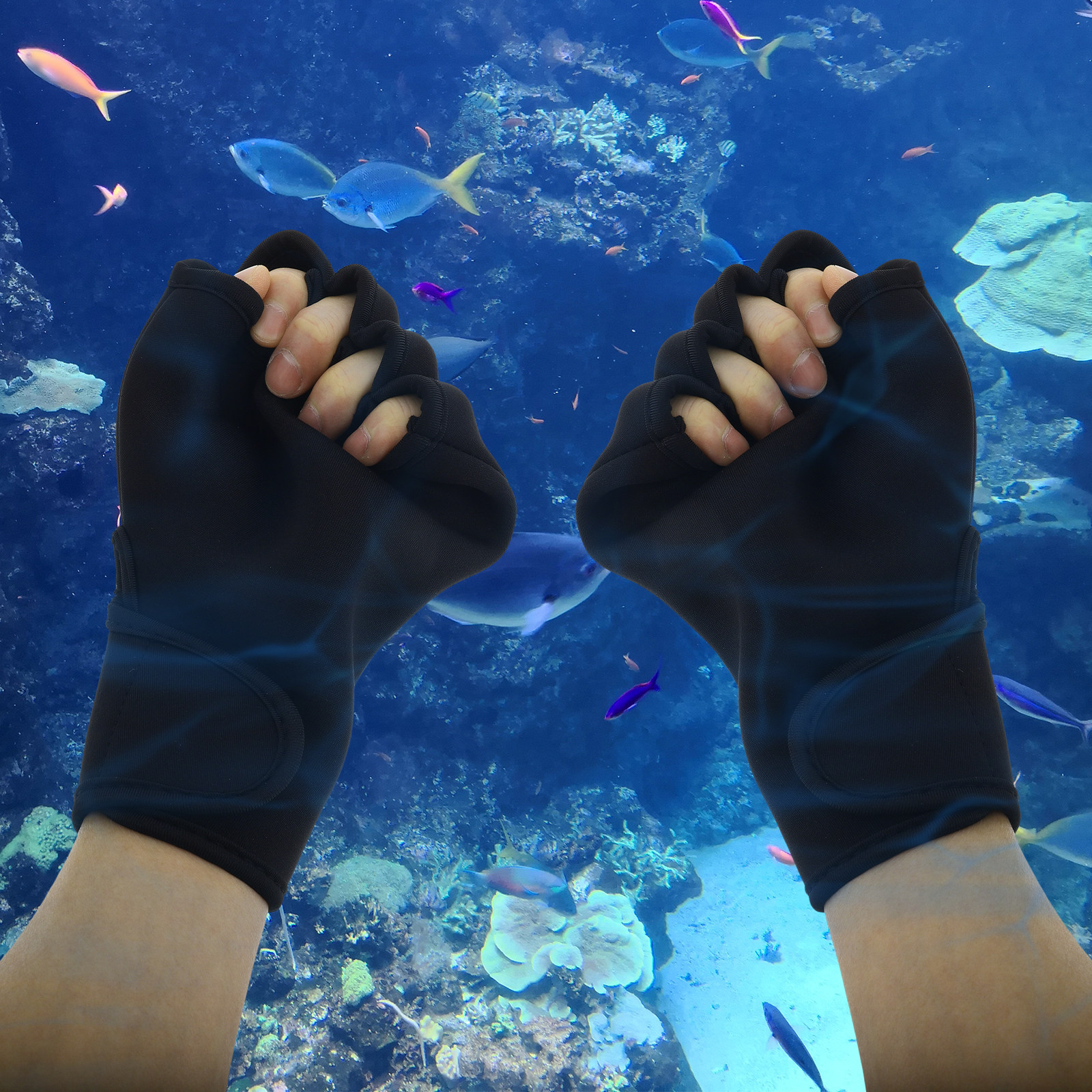 Aquatic Sports Swimming - 1 Pasang Sarung Tangan Renang Kebugaran
