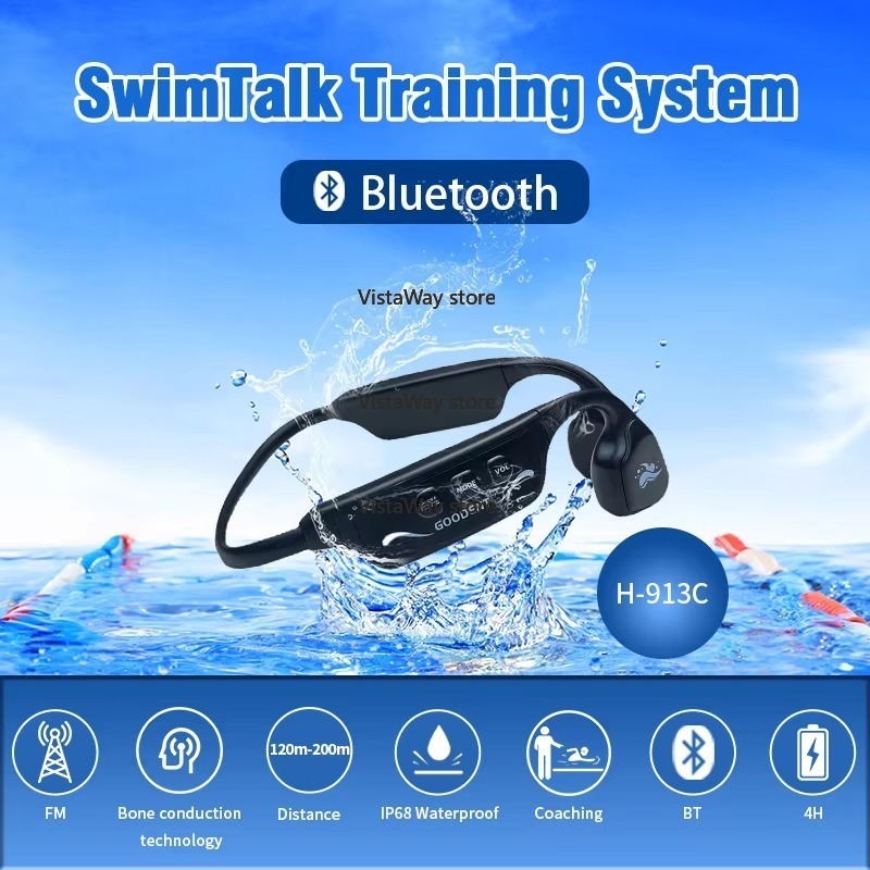 Headphone Tahan Air SwimTalk H - Aquatic Sports Swimming ulasan dan harga
