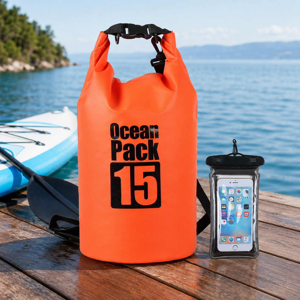 1 Buah Tas Ransel Tahan Air Po - Dry Bag Roll Top ulasan dan harga