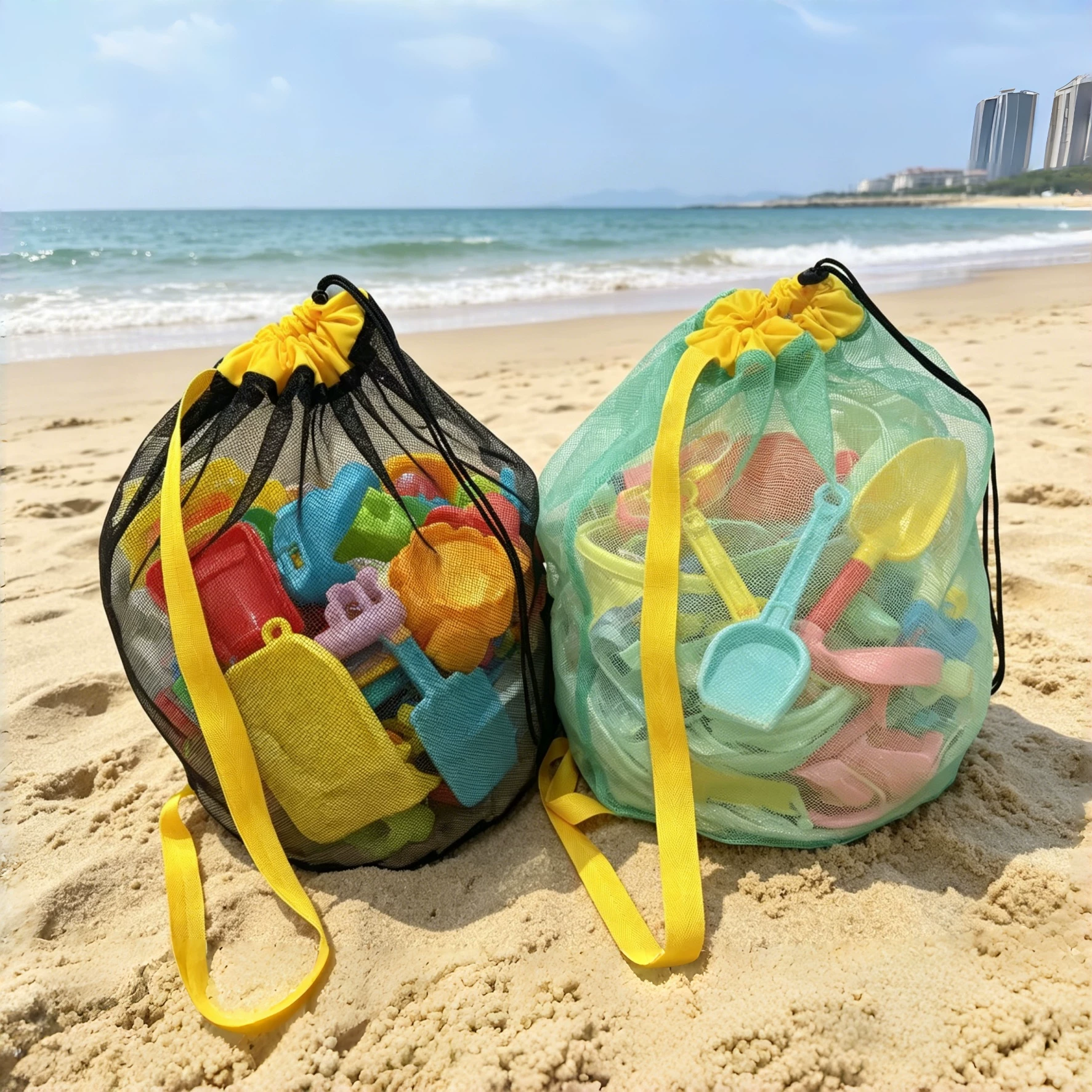 Tas Pantai Jaring Besar dengan - Dry Bag Roll Top ulasan dan harga